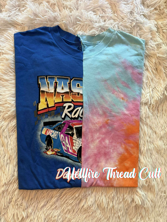 XL split tee upcycle